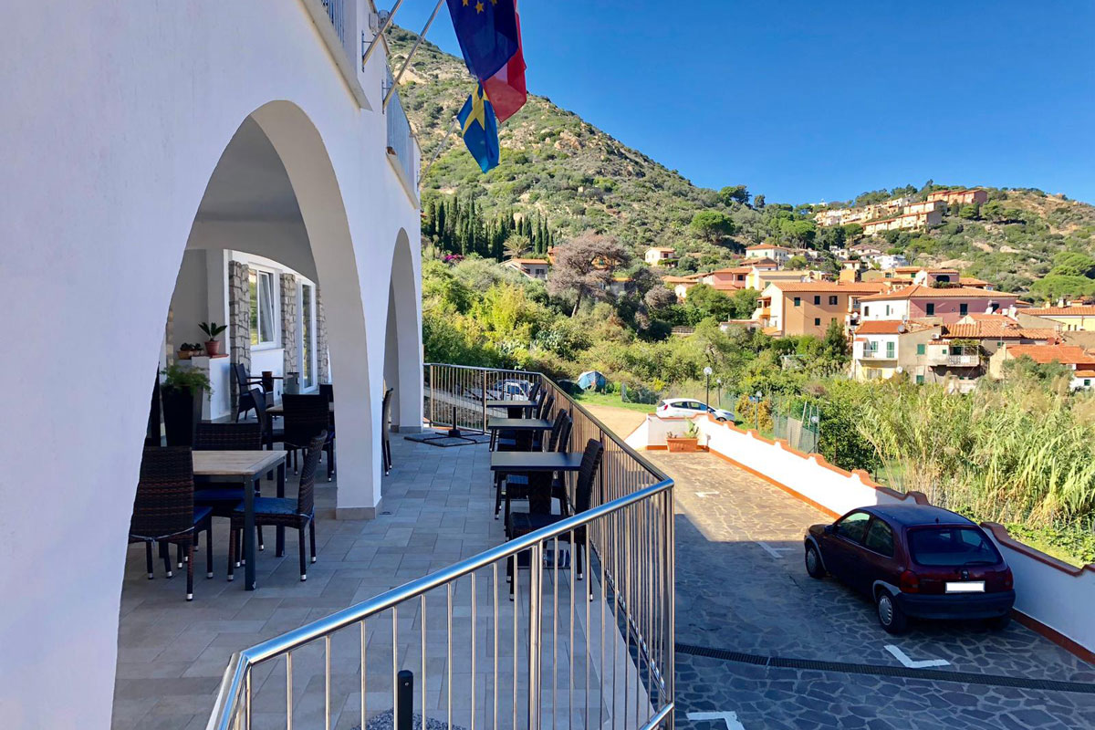 L’hotel, da vicino
